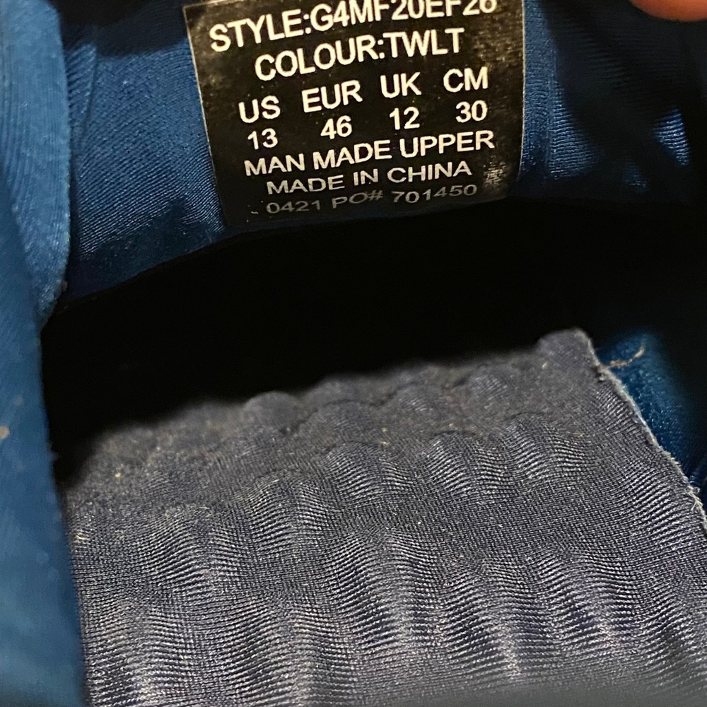 G/FORE MG4.1 Golf Shoes Mens Twilight Navy Blue Knit Spikeless Sneakers Size 13 - Picture 14 of 15